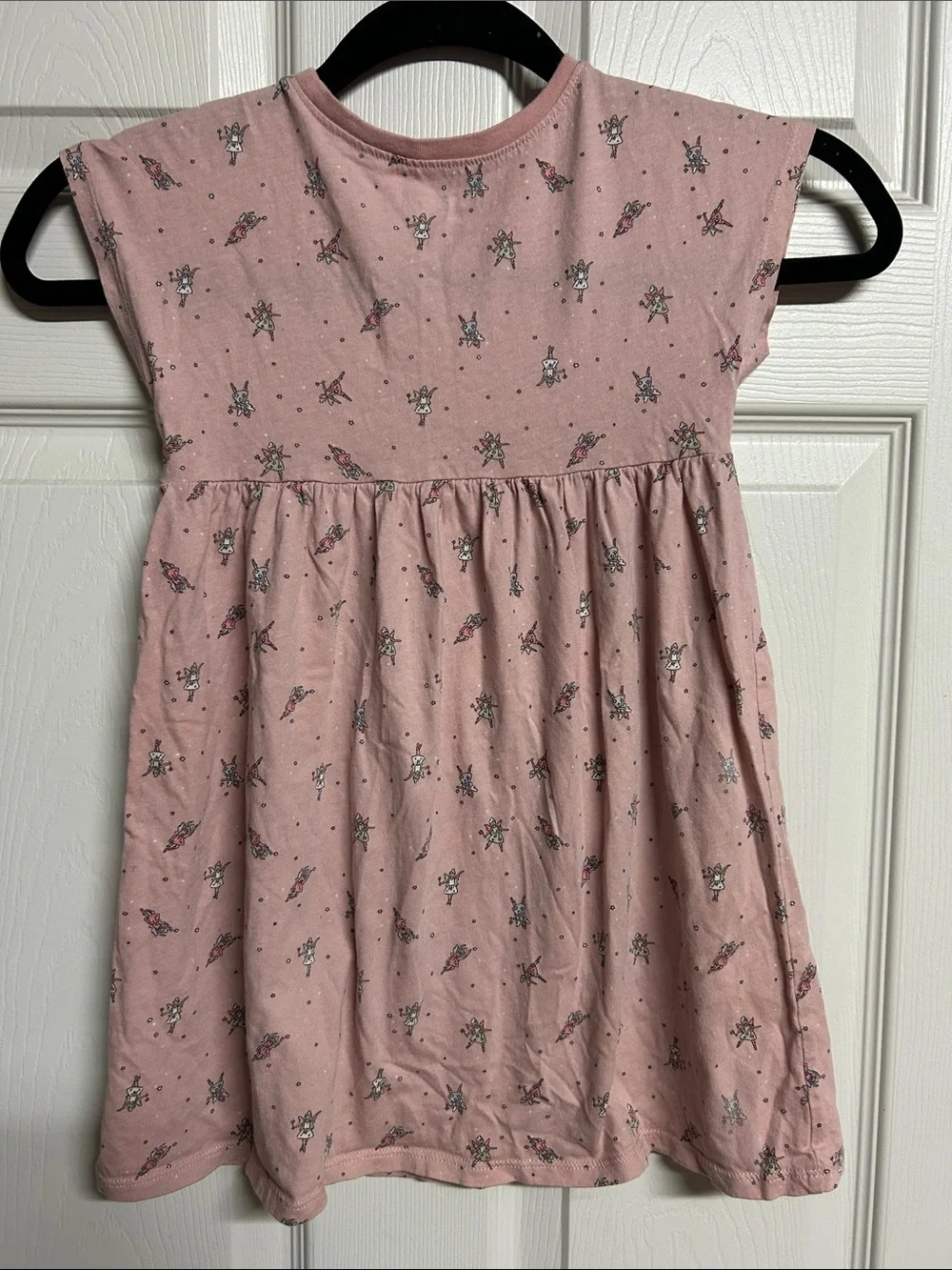 Old Navy Light Pink Floral Fairy Print Dress